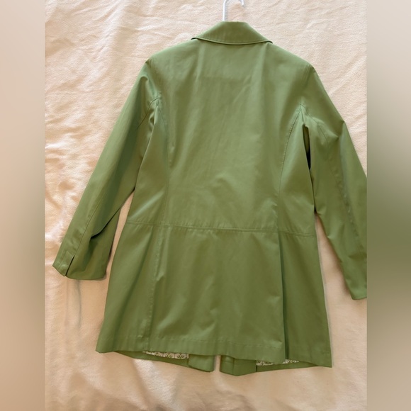 Talbots Sage Green Trench Coat - Picture 2 of 6